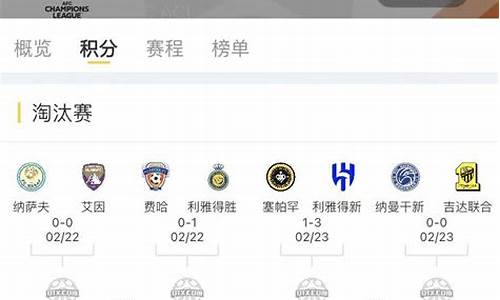 亚冠赛程对阵表_亚冠赛程对阵表图片