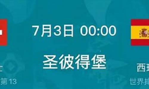 欧洲杯瑞士vs西班牙直播_欧洲杯瑞士VS西班牙